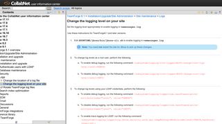 
                            7. Change the logging level on your site