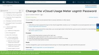 
                            5. Change the vCloud Usage Meter usgmtr Password - VMware Docs