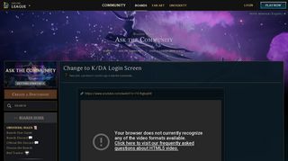 
                            4. Change to K/DA Login Screen - Boards - League of Legends