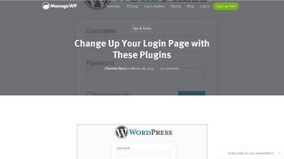
                            12. Change Up Your Login Page with These Plugins - ManageWP