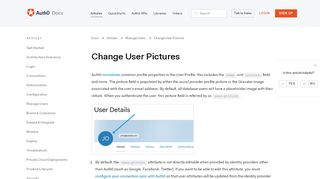 
                            11. Change User Pictures - Auth0
