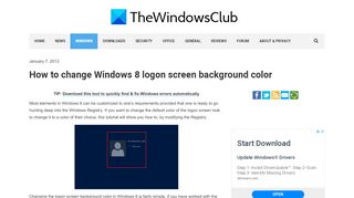 
                            1. Change Windows 8 logon screen background color - The Windows Club