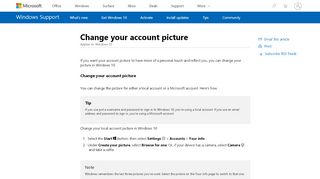 
                            2. Change your account picture - Microsoft Support