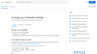 
                            10. Change your Calendar settings - Android - Calendar Help