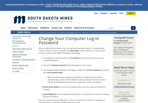 
                            2. Change Your Computer Log-In Password