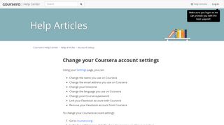 
                            13. Change your Coursera account settings – Coursera Help Center