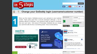 
                            10. Change your GoDaddy login (username/customer number)