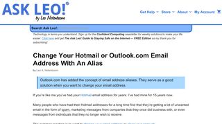 
                            10. Change Your Hotmail or Outlook.com Email Address With An Alias ...