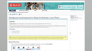 
                            9. Change your saved password in Skype for Business / Lync Phone
