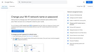 
                            11. Change your Wi-Fi network name or password - Google Fiber Help