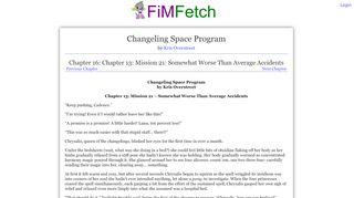 
                            6. Changeling Space Program - FiMFetch.net