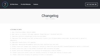 
                            2. Changelog – The7