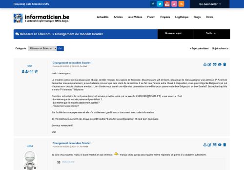 
                            13. Changement de modem Scarlet - Informaticien.be