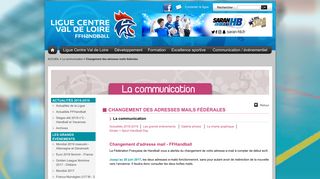 
                            5. Changement des adresses mails fédérales - Handball : La ligue du ...