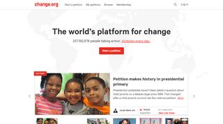 
                            8. Change.org · The world's platform for change