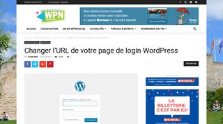 
                            5. Changer l'URL de votre page de login WordPress | ...