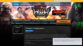 
                            9. Changes in Registration - Wolf Team - Free MMORPG at Aeria Games