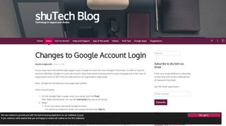 
                            11. Changes to Google Account Login - shuTech Blog - SHU Blogs