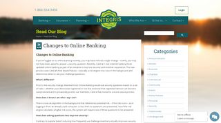 
                            3. Changes to Online Banking - Integris Credit Union