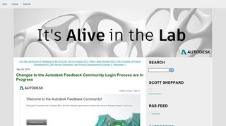 
                            7. Changes to the Autodesk Feedback Community Login Process are In ...