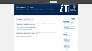 
                            9. Changes to turnitinuk.com | Turnitin at Oxford