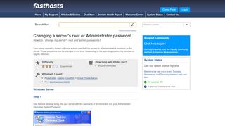 
                            6. Changing a server's root or Administrator password