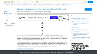 
                            1. Changing default subscription for Login-AzureRmAccount - Stack ...