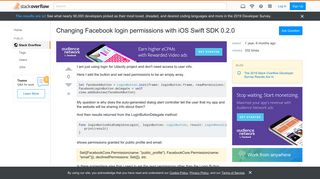 
                            6. Changing Facebook login permissions with iOS Swift SDK 0.2.0 ...