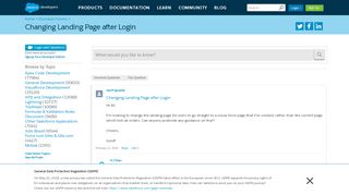 
                            10. Changing Landing Page after Login - Salesforce Developer Community
