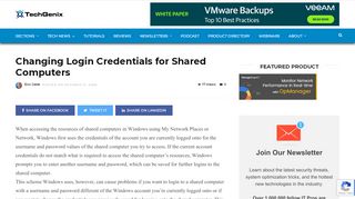 
                            8. Changing Login Credentials for Shared Computers - TechGenix