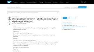 
                            8. Changing Login Screen in Hybrid App using Kapsel logon Plugin with ...