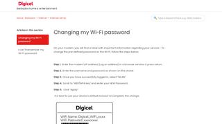 
                            3. Changing my Wi-Fi password – Home - Barbados