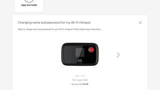 
                            8. Changing name and password for my Wi-Fi Hotspot - E5776 Mobile ...