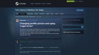 
                            10. Changing profile picture and uplay 'Login Error!' :: Tom Clancy's ...