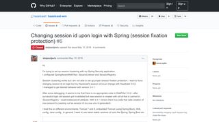 
                            3. Changing session id upon login with Spring (session fixation ... - GitHub