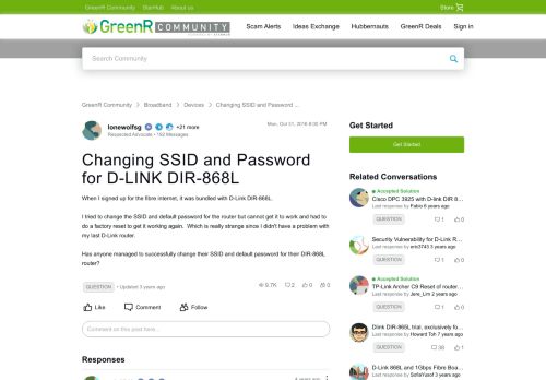 
                            2. Changing SSID and Password for D-LINK DIR-868L - StarHub Community ...