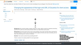 
                            8. Changing the appearance of the login and URL of ...