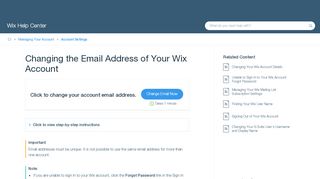 
                            13. Changing the Email Address of Your Wix Account | Help Center | Wix ...