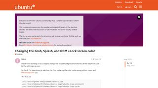 
                            7. Changing the Grub, Splash, and GDM +Lock screen color - Ubuntu ...