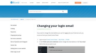 
                            12. Changing the login email for your Ecwid account – Ecwid Help Center