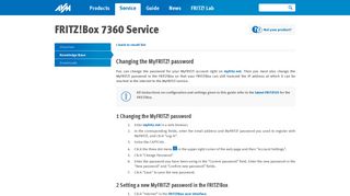 
                            4. Changing the MyFRITZ! password | FRITZ!Box 7360 | AVM International