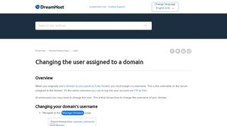 
                            9. Changing the user assigned to a domain – DreamHost