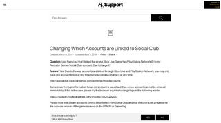 
                            6. Changing Which Accounts are Linked to Social Club - Rockstar Support