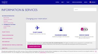 
                            13. Changing your reservation - Wizz Air