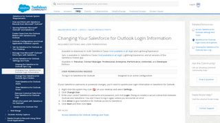 
                            2. Changing Your Salesforce for Outlook Login ... - Salesforce ...
