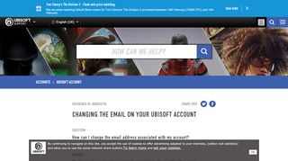 
                            5. Changing Your Ubisoft Account Email Address - Ubisoft Support