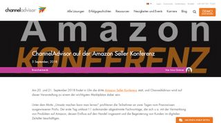 
                            11. ChannelAdvisor auf der Amazon Seller Konferenz - ChannelAdvisor DE