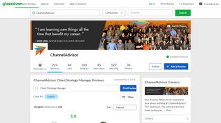 
                            3. ChannelAdvisor Client Strategy Manager Reviews | Glassdoor