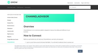 
                            8. ChannelAdvisor – Grow Help Center