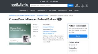 
                            7. ChannelBuzz Influencer-Podcast Podcast - Audiobooks for download